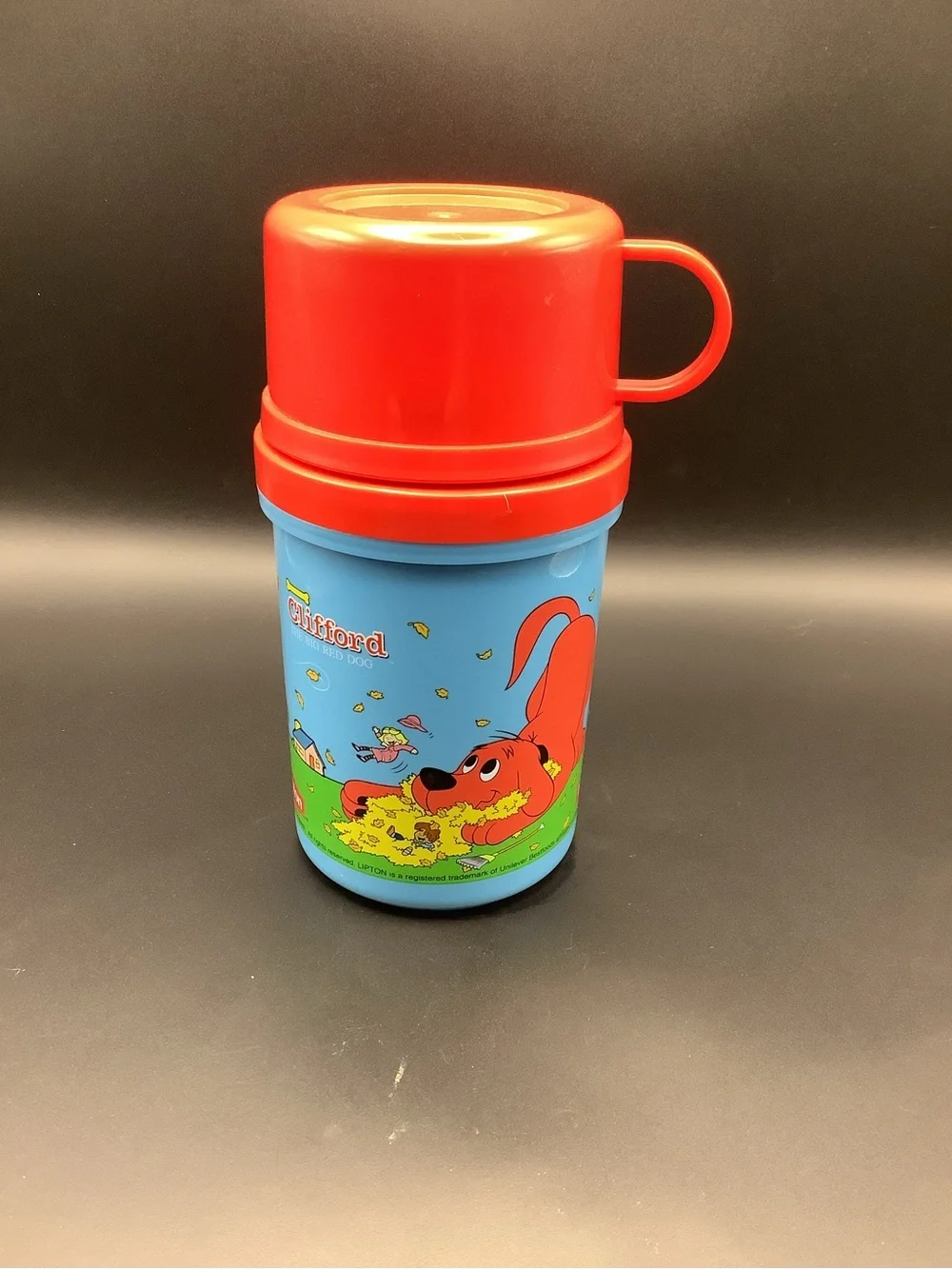 Vintage 2003 Clifford the Big Red Dog Lipton Insulated Food Jar